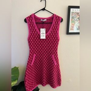 Zara Plaid Knit Dress